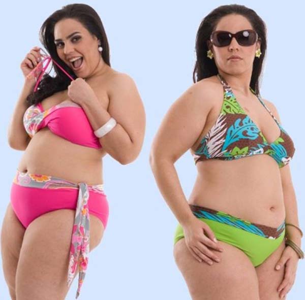 Fat in a Swimsuit Plus Size Chubby Women Bathing Suit Women Bathing Sui...